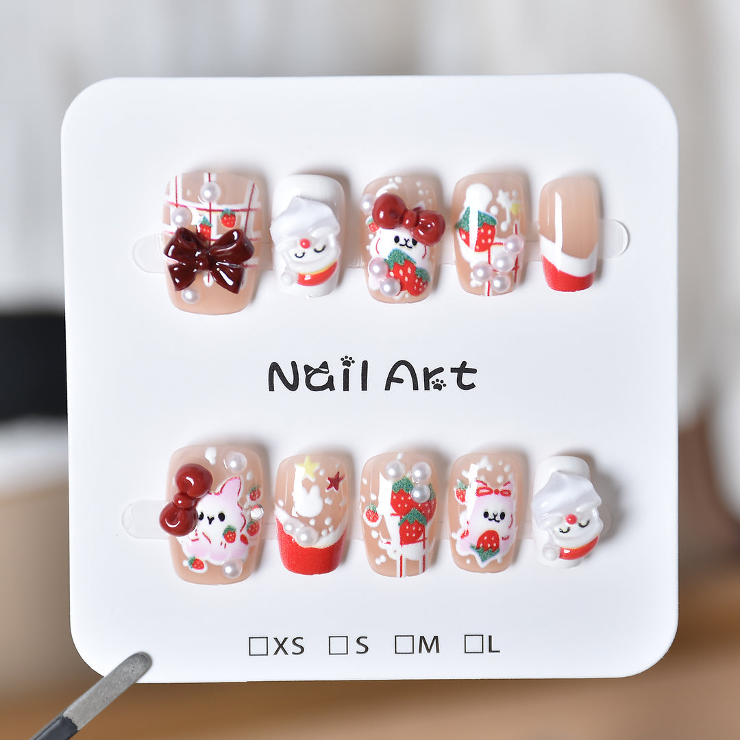 Verspielt Charakter-Themen Press-On Nagelkunst Karnz