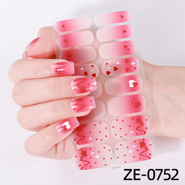 Künstlerische Nagelkunst-Wickel