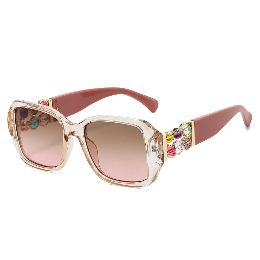 Dekorative Oversized Quadrat Sonnenbrille Karnz