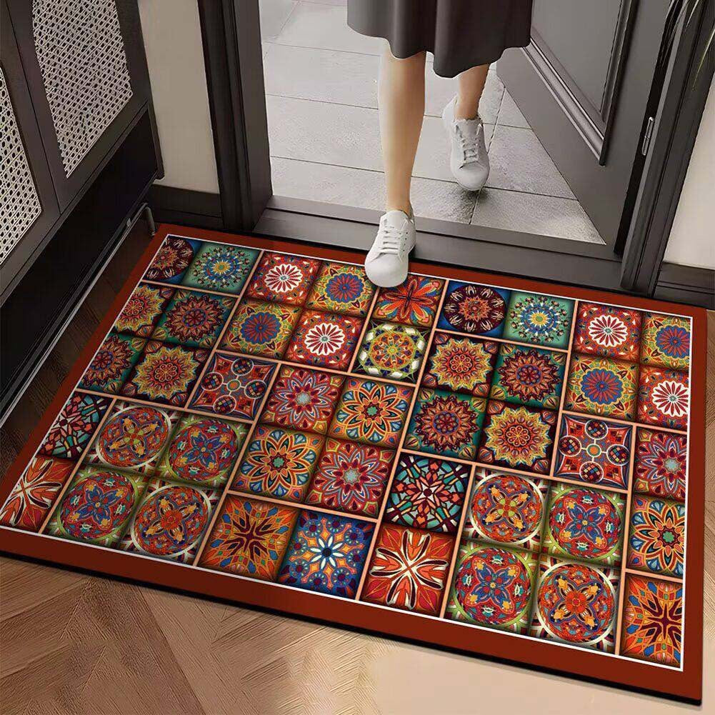 Lebendige geometrische Design-Eingangsmatte