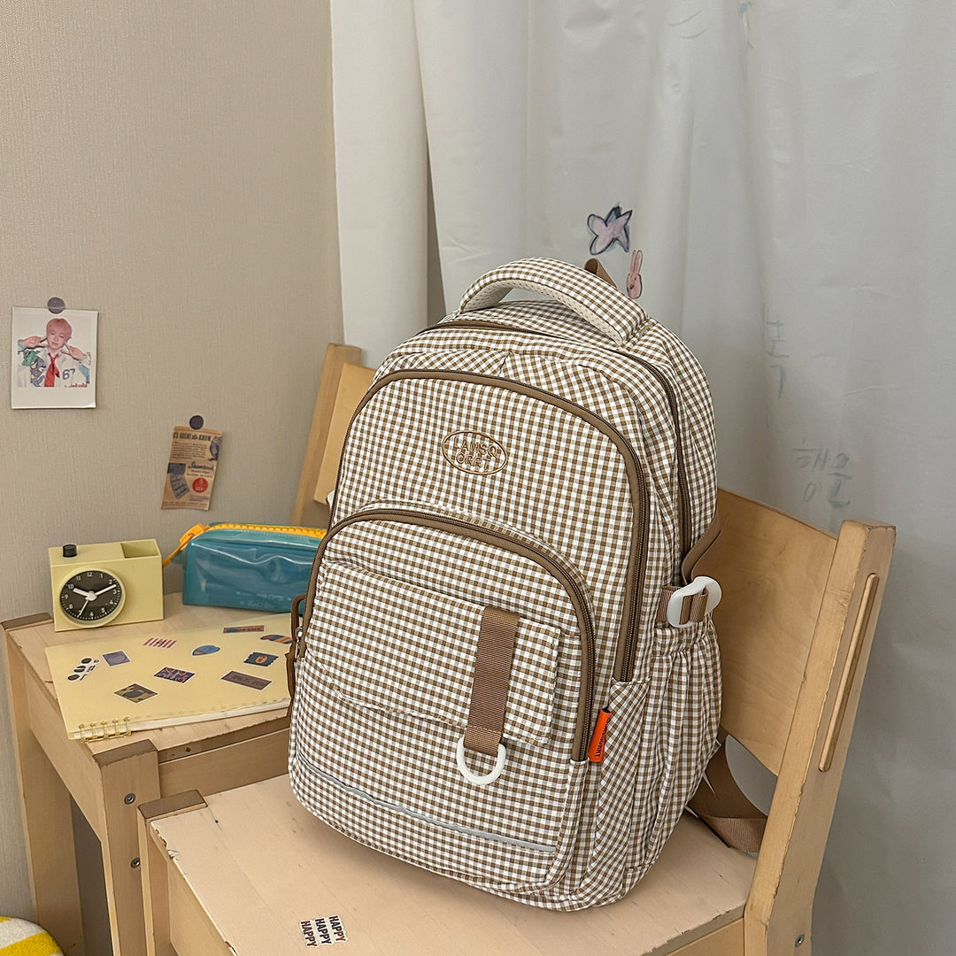 Stylische Schachbrettmuster-Rucksack Karnz 1791205963