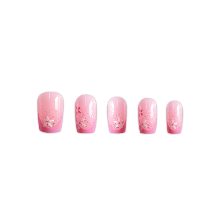 Florale Ombre Press-On Nägel Karnz