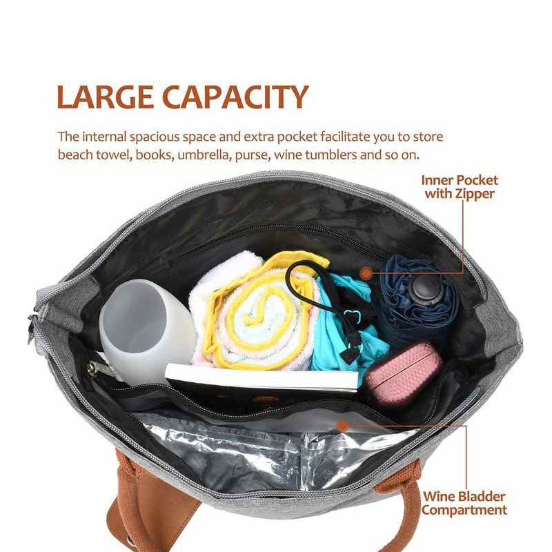 Damen Isolierte Picknicktasche mit praktischem Zubehör Karnz