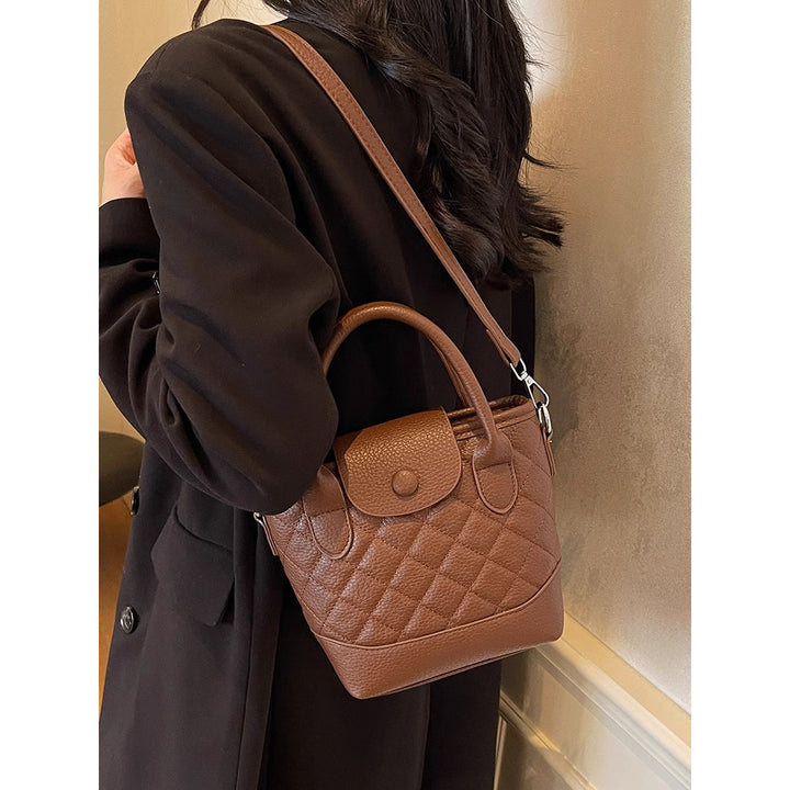 Gepolsterte Mini-Top-Handle-Handtasche Karnz