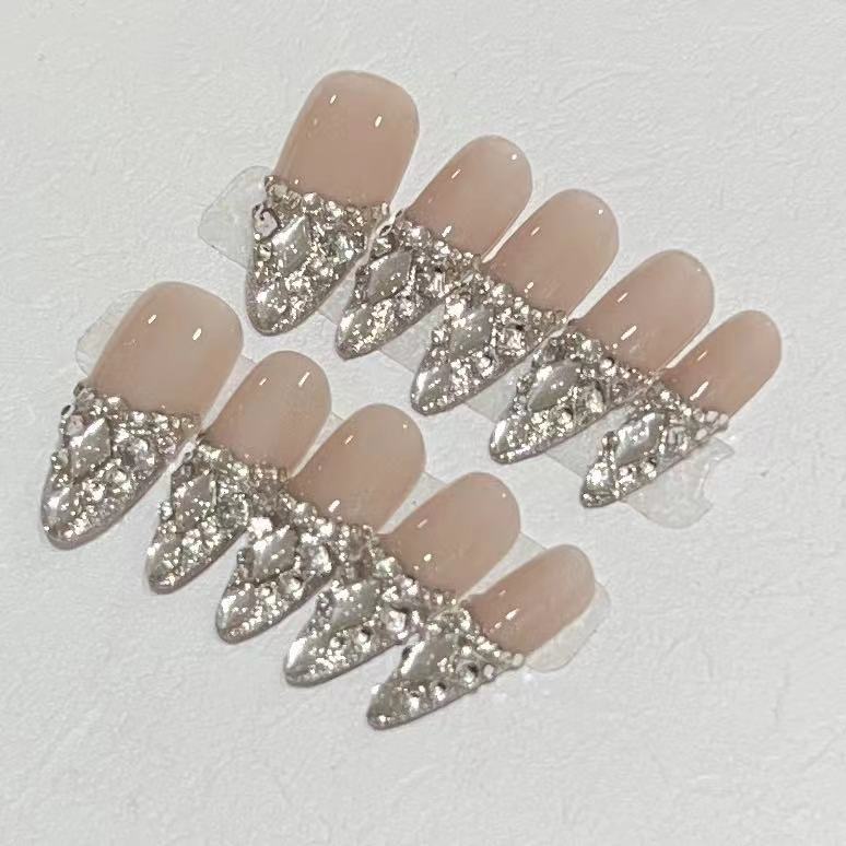 Rhinestone Stiletto Press-On Nail Set Karnz