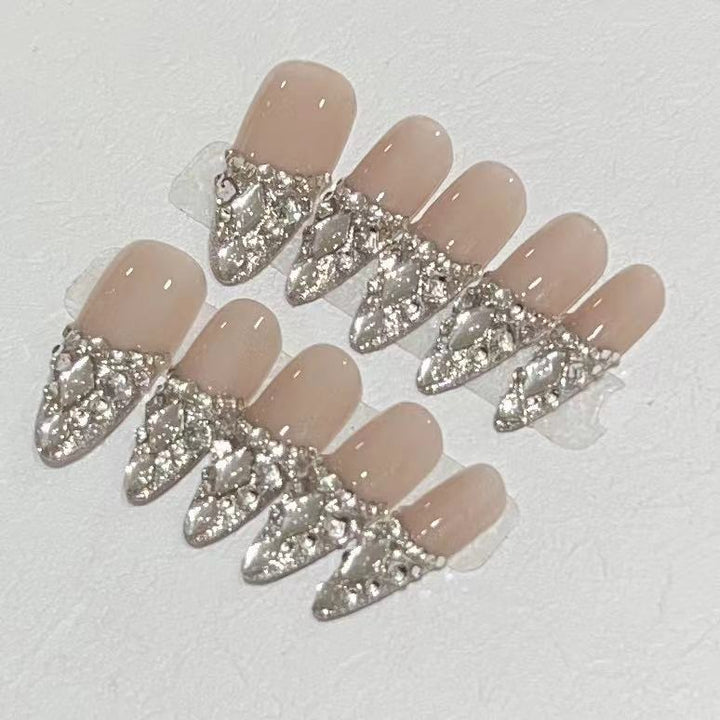 Rhinestone Stiletto Press-On Nail Set Karnz