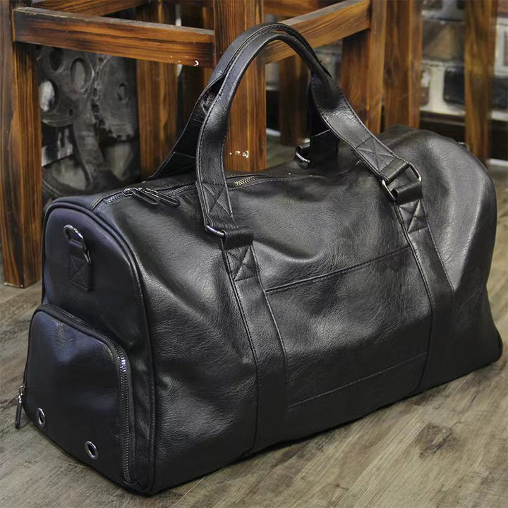 Premium Leder Reise Duffle Bag