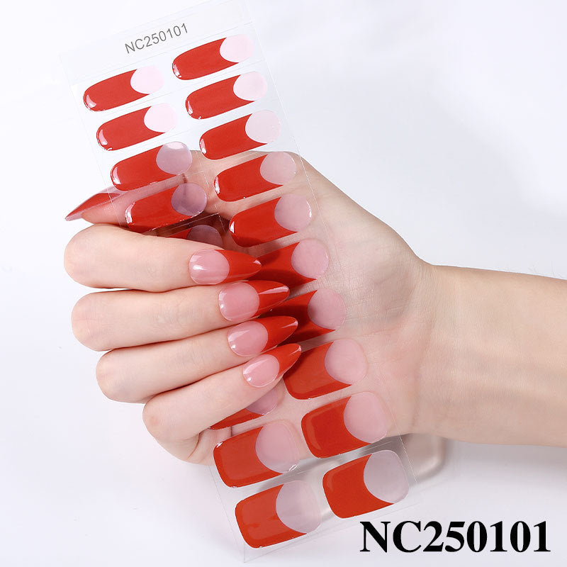 Elegante Blumenmuster Nagelwraps