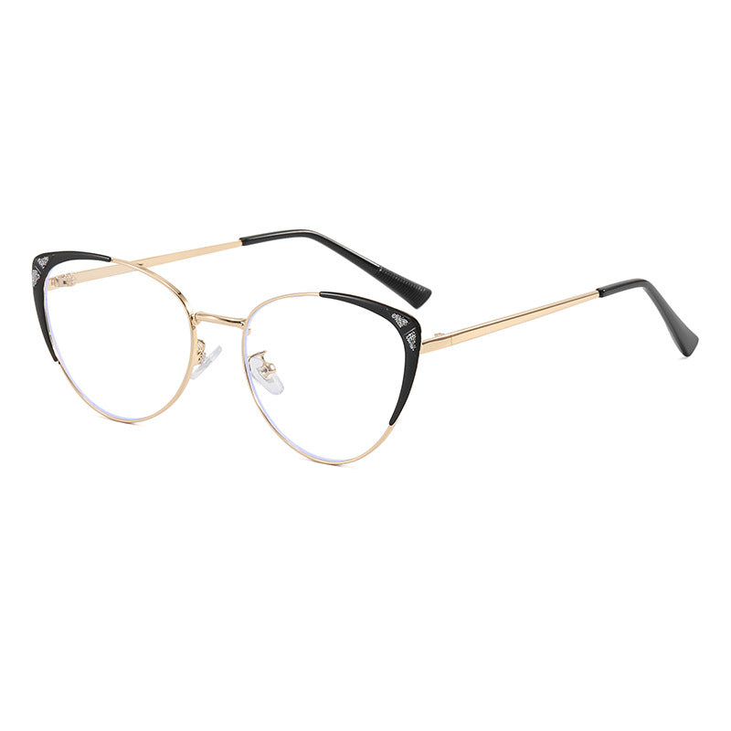 Damen Modische Cat-Eye Brille mit einzigartigem Design Karnz