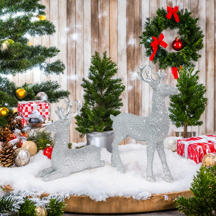 Elegante Weihnachtsdeko in Form von Rentieren Karnz