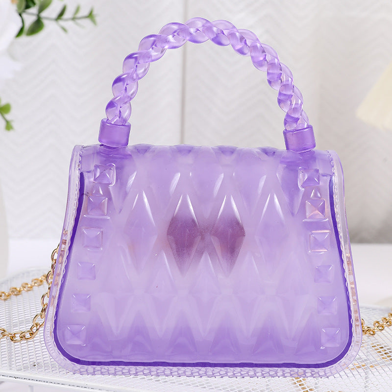 Damen Designer Handtasche mit strukturiertem Kunststoffgewebe Karnz