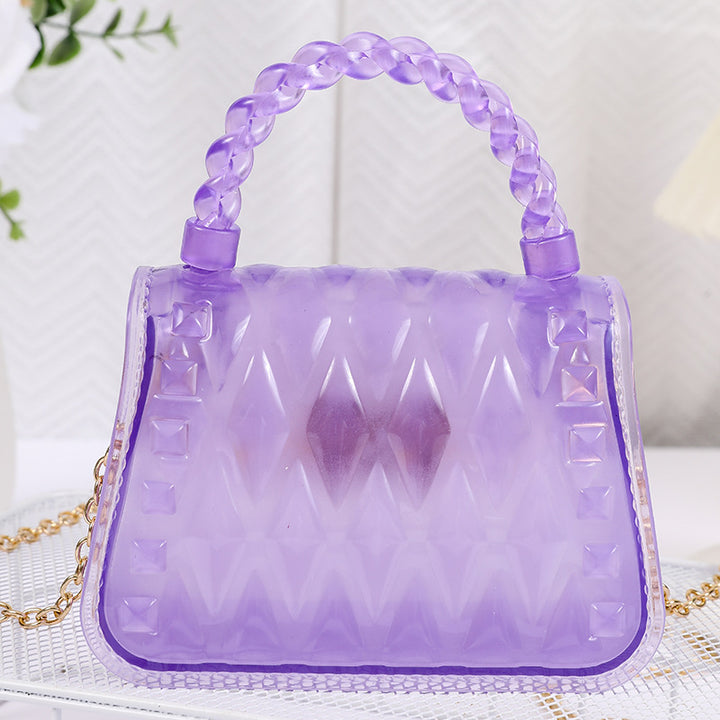 Damen Designer Handtasche mit strukturiertem Kunststoffgewebe Karnz