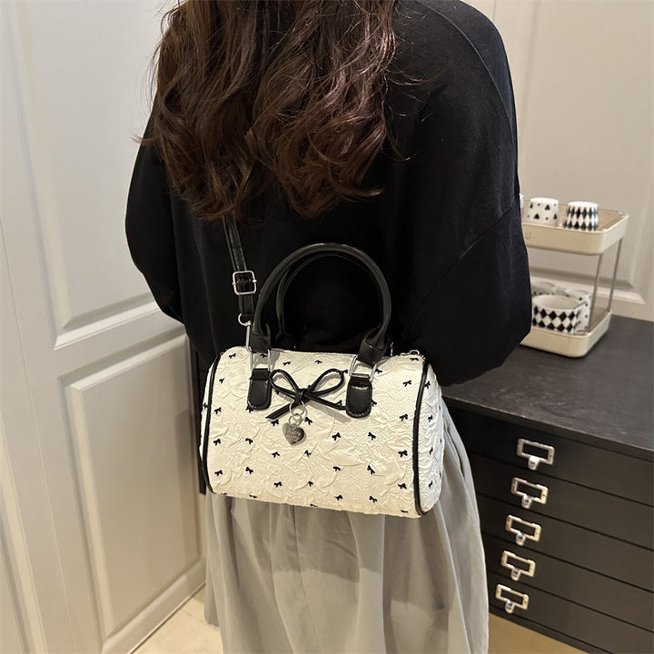 Gep quiltete Mini-Handtasche mit Bogen-Detail