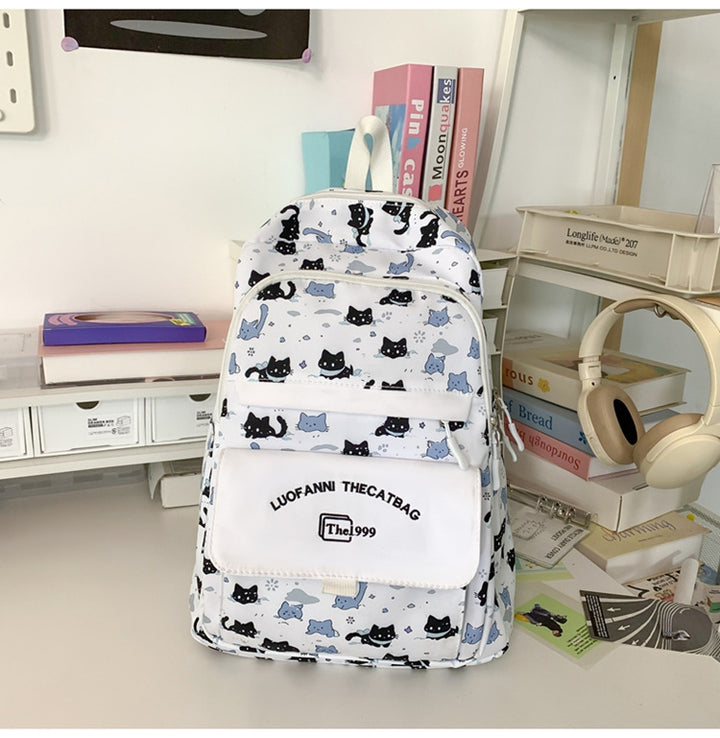 Verspielt Katzenthemen Rucksack Karnz