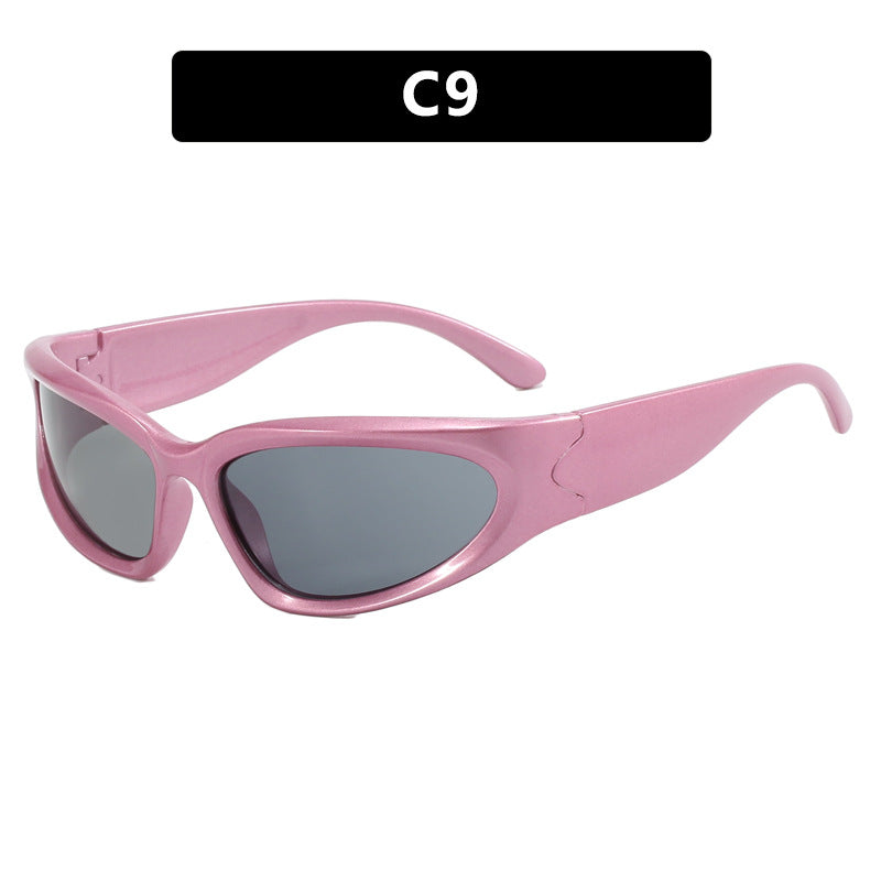 Damen sportliche Sonnenbrille mit ergonomischem Design und schützendem UV-Filter Karnz
