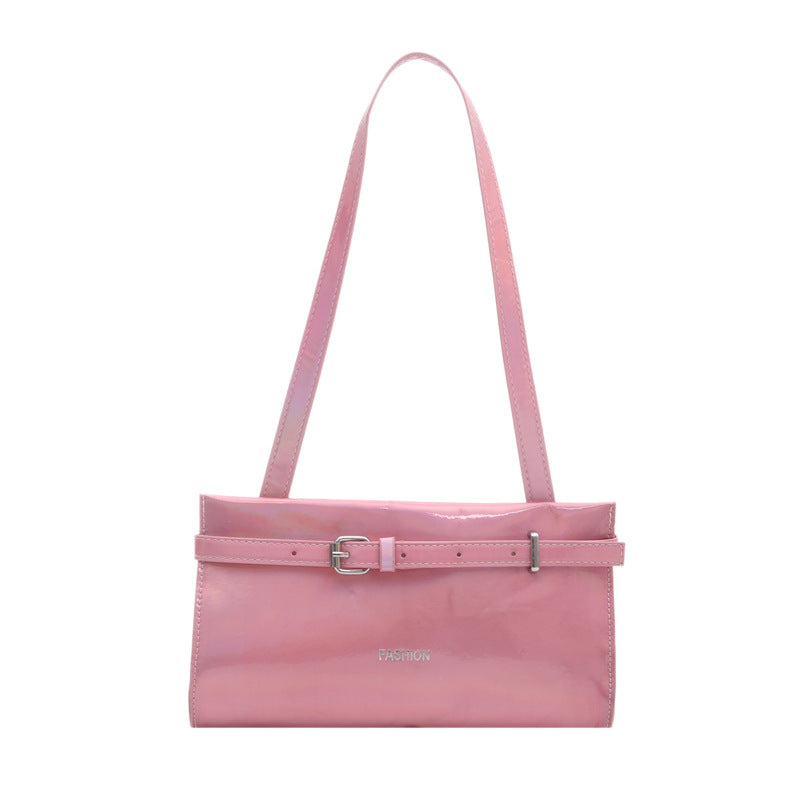 Elegante Patenleder Umhängetasche