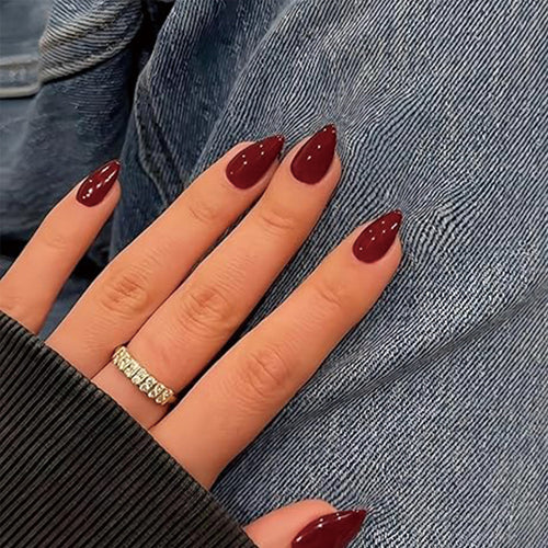 Glänzendes Stiletto Press-On Nagel Set Karnz