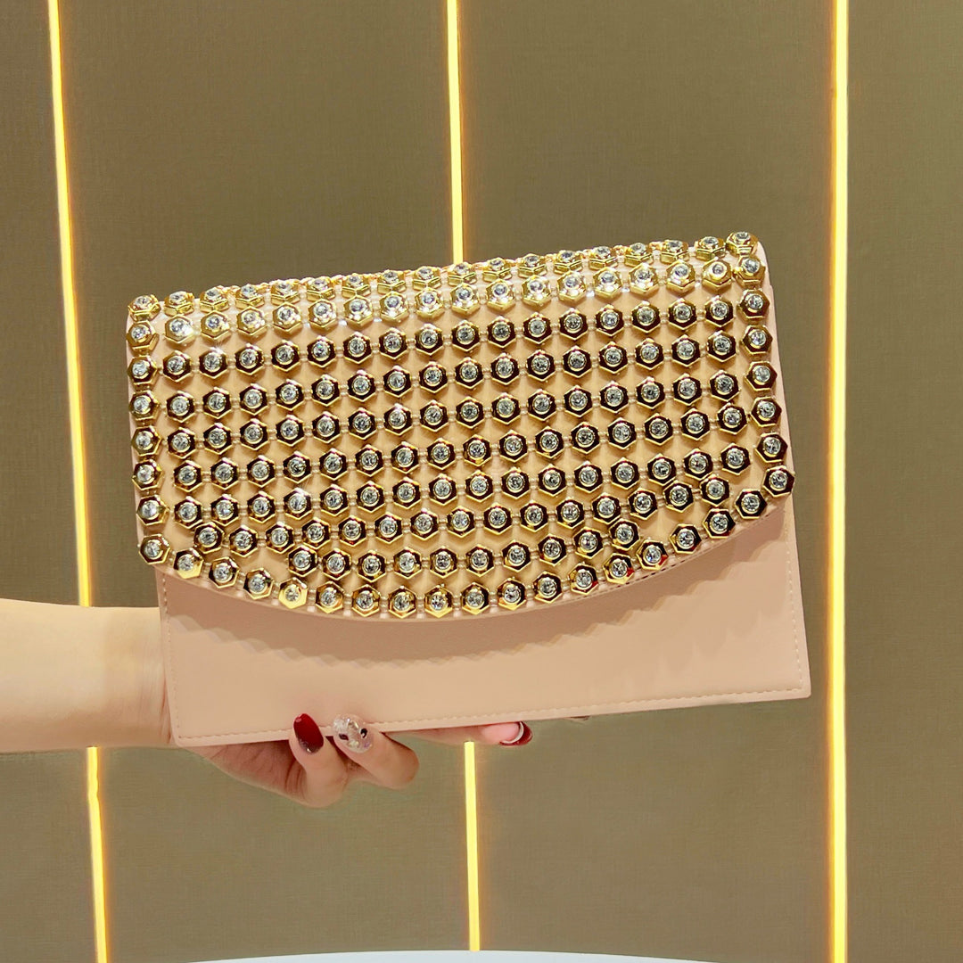 Luxuriöse Nieten Abendtasche