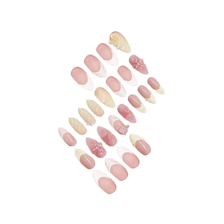 Floral Vintage Press-On Nail Art Karnz