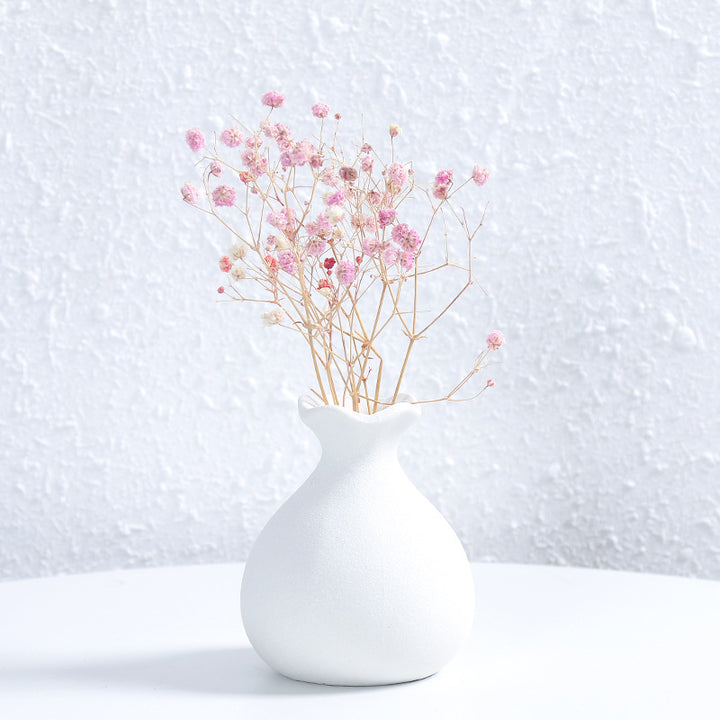 Einzigartige gebogene keramische Blumenvase Karnz