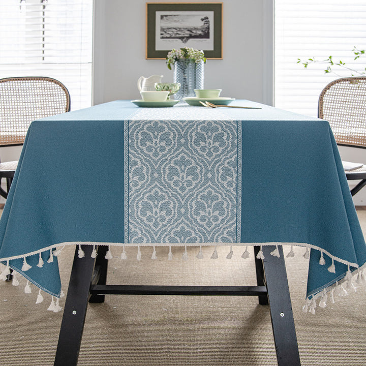 Elegante strukturierte Tischdecke