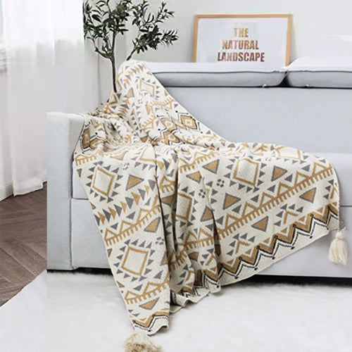 Stylische geometrische Muster-Wurfdecke Karnz