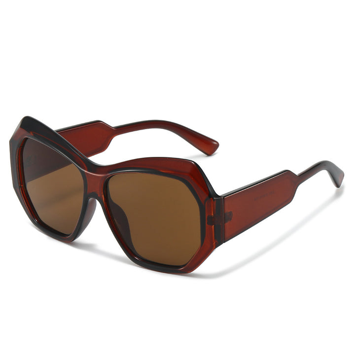 Statement Sechseckige Rahmen Sonnenbrille Karnz