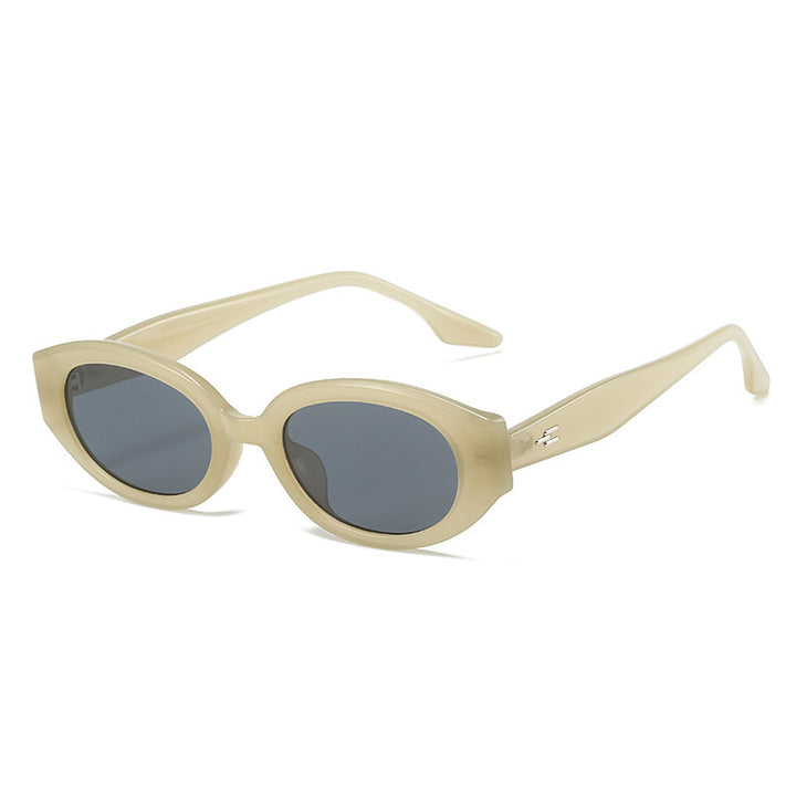 Modische auffällige ovale Sonnenbrille Karnz