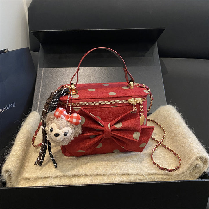 Verspielt Schleifenakzent Mini-Handtasche