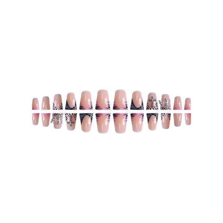 Glamouröser Designer Press-On Nail Set Karnz