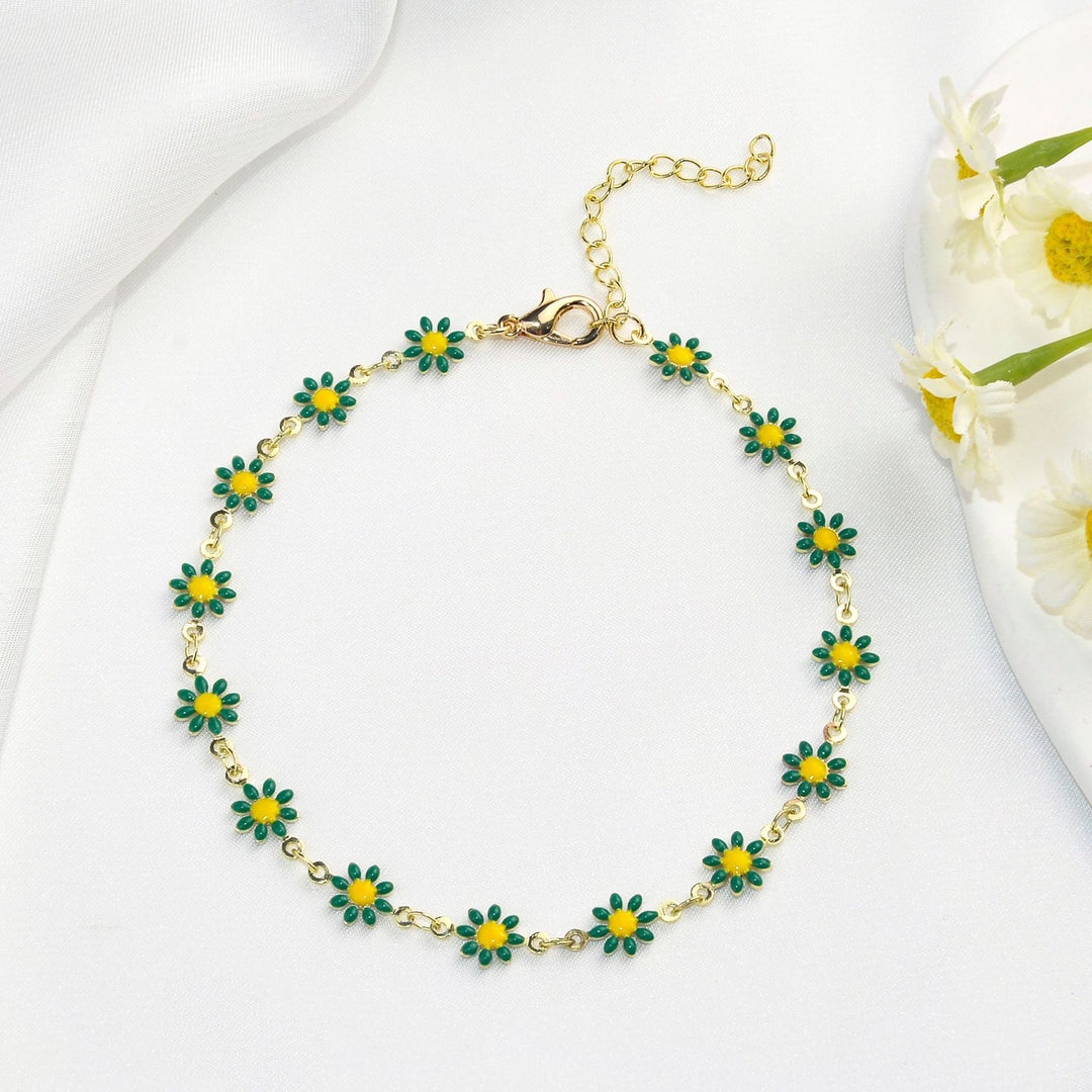 Buntes Floral Kettenarmband Karnz