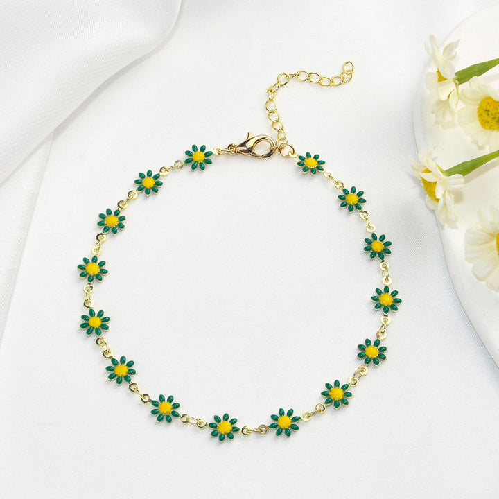Buntes Floral Kettenarmband Karnz