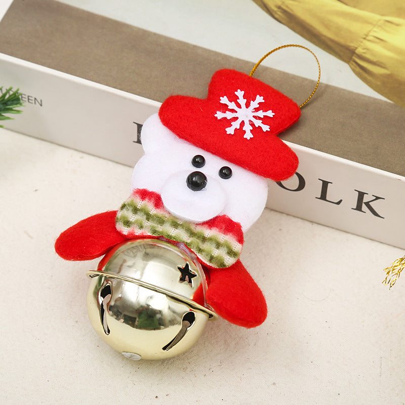 Festliche Weihnachtsglocke mit Santa-Motiv Karnz