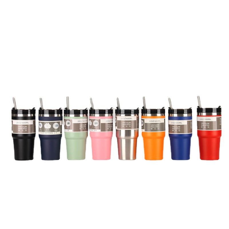 Unisex Isolierter Trinkbecher mit integriertem Strohhalm Karnz
