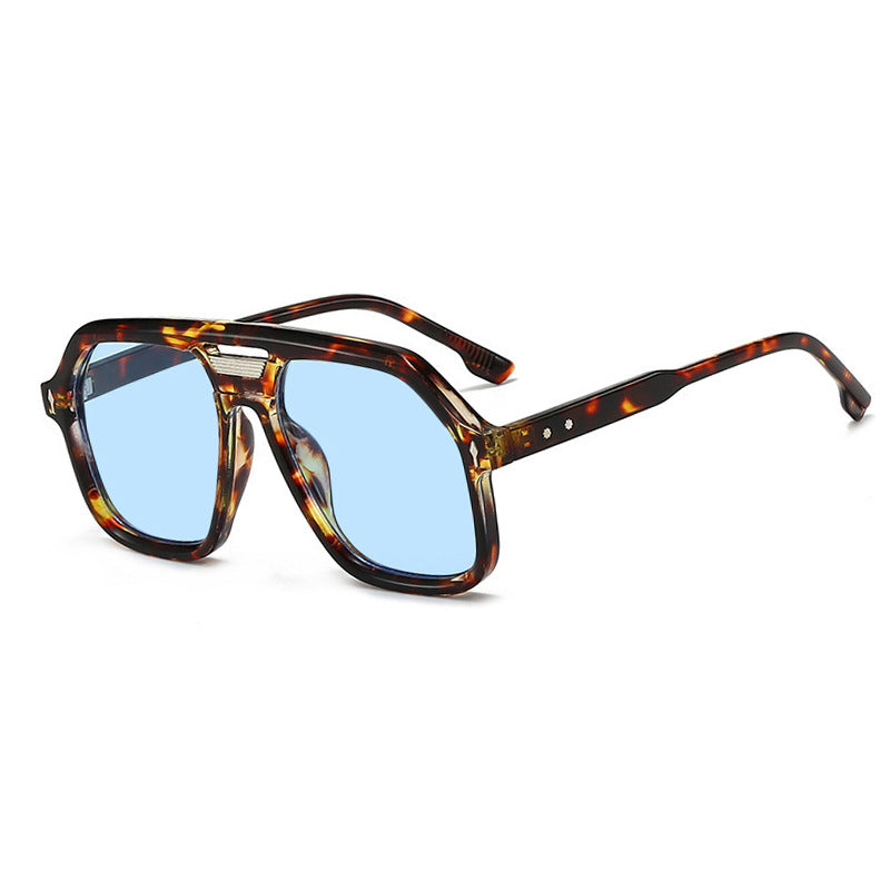Damen oversized Sonnenbrille mit polygonalem Rahmen und UV-Schutz Karnz