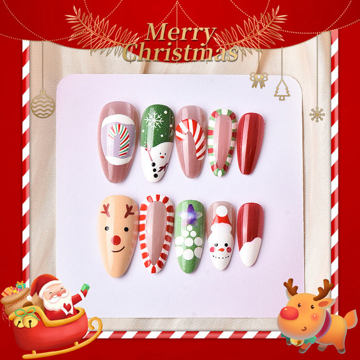 Festliches Feiertags-Nagelkunst-Design