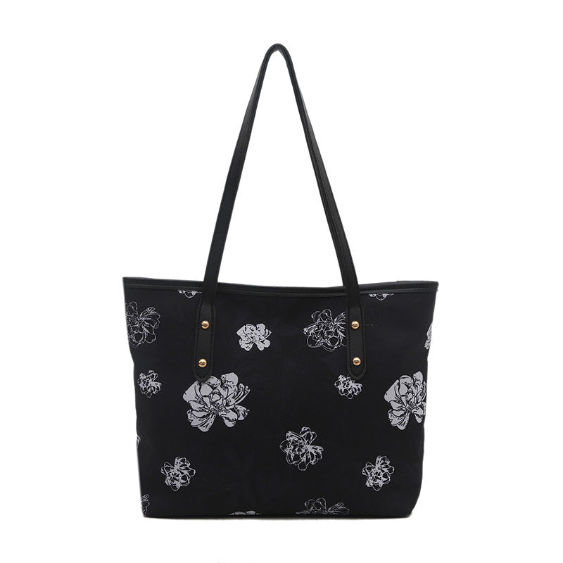 Blumenmuster Tote Bag Karnz