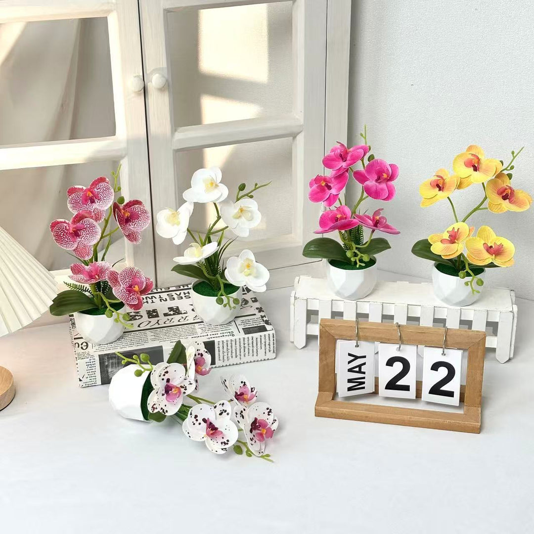 Künstliche Orchideenblumenarrangement für die Innendekoration
