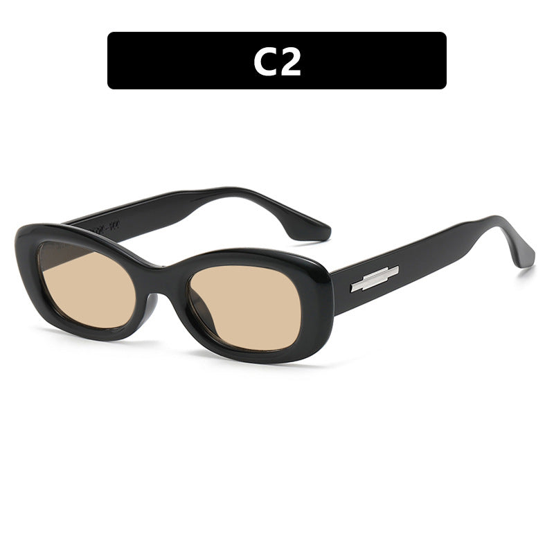 Damen modische Sonnenbrille im angesagten Retro-Stil mit UV-Schutz Karnz