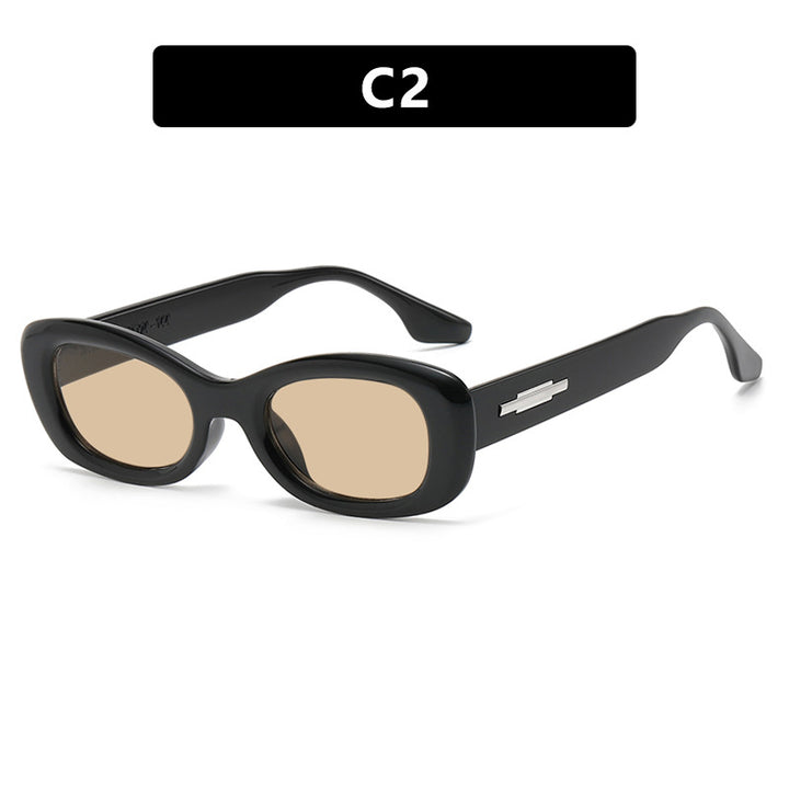 Damen modische Sonnenbrille im angesagten Retro-Stil mit UV-Schutz Karnz