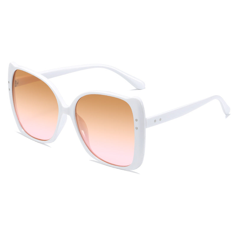 Damen oversized Sonnenbrille mit braunem Farbverlauf Karnz