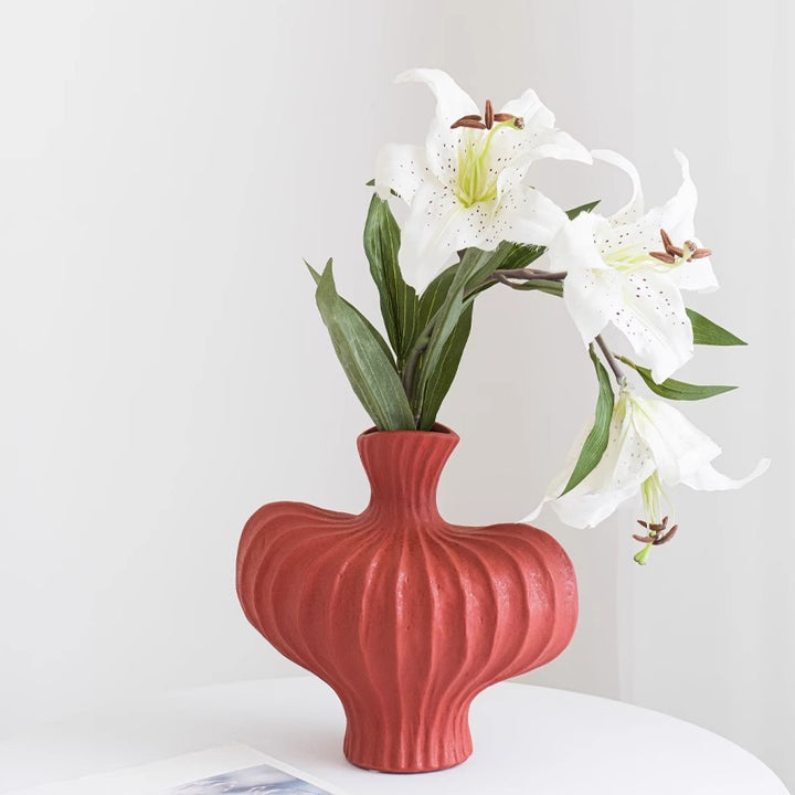 Stilvolle Keramikkunst Vase Karnz