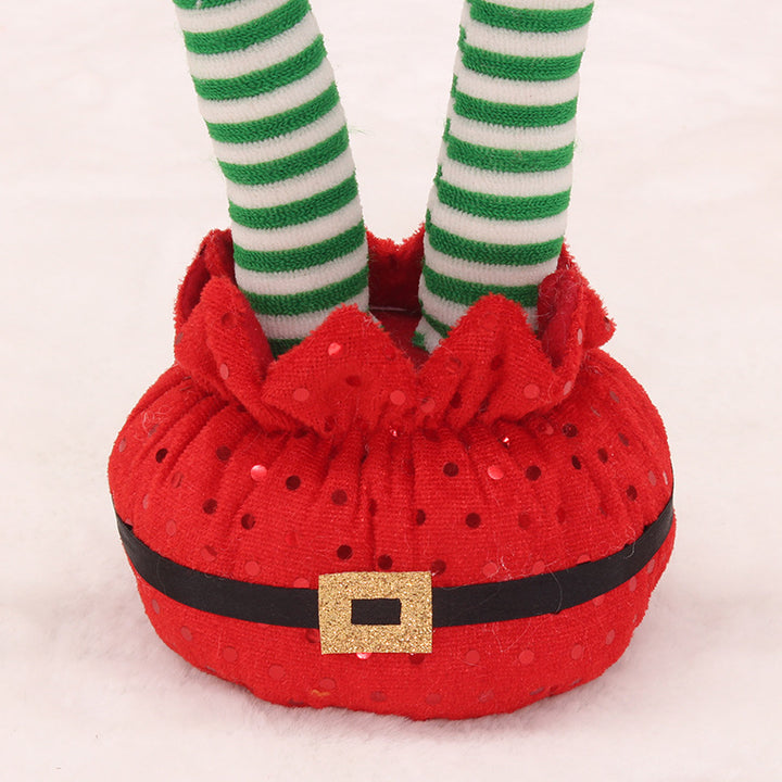 Weihnachtsplüschfigur mit beweglichen Elfensäulen