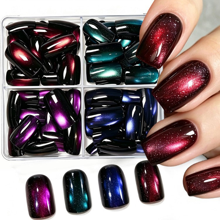 Magnetische Glitzer Press-On Nagel Set Karnz