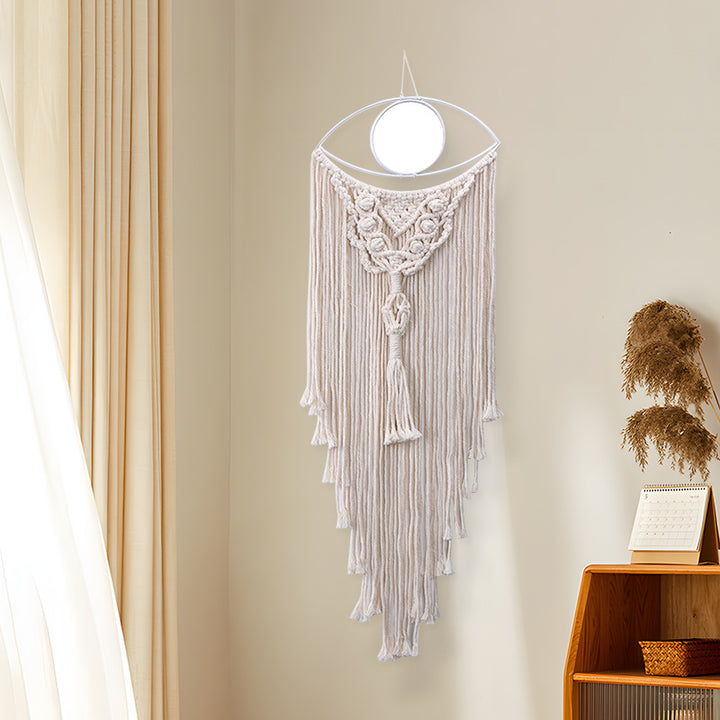 Dekorativer Makramee Wandbehang mit Boho-Design Karnz