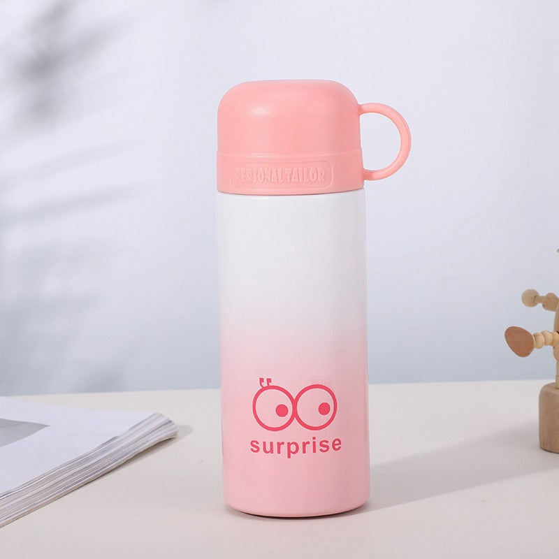 Damen trendige Thermosflasche mit praktischem Tragegriff Karnz