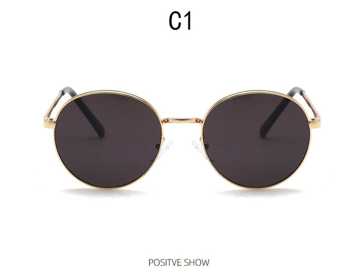 Damen modische Sonnenbrille mit verspiegeltem Farbverlauf Karnz