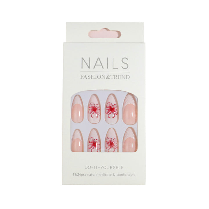 Premium Press-On Nail Set mit dekorativen Akzenten Karnz