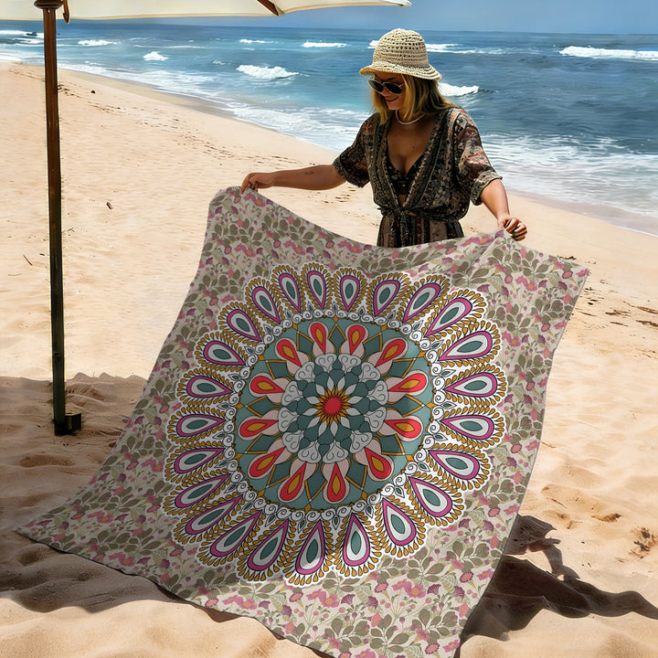 Mandala Design Strandmatte Karnz