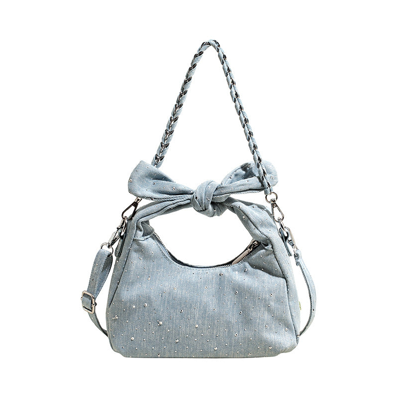 Stylische Handtasche mit Schleifenverzierung Karnz